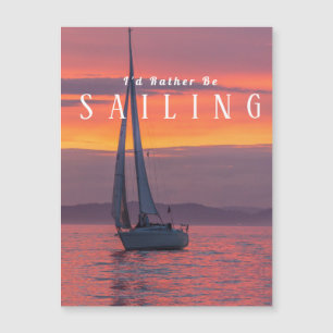 Sailboat Sunset Orange Gold Purple Sky, texte blan