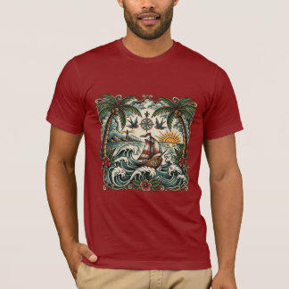 Sailor Jerry Style Tropical Paradise T-Shirt – Tra