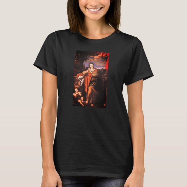 Saint Agnes par Domenichino (c. 1620) T-shirt (Devant)
