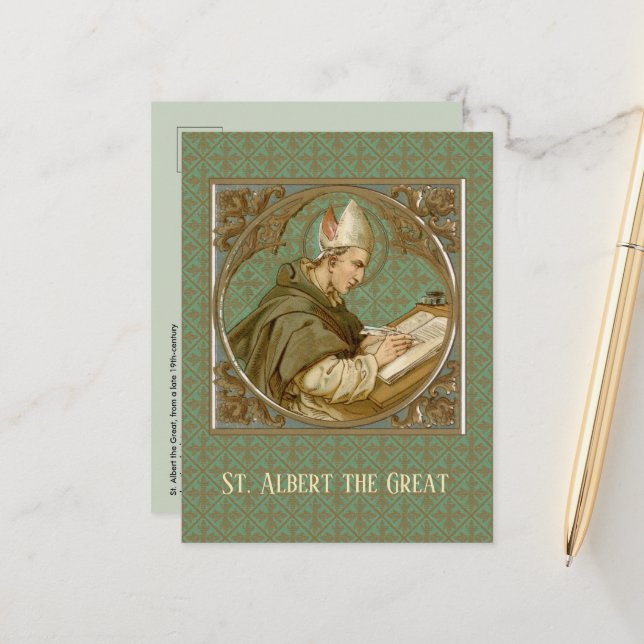 Saint Albert le Grand (BK 013) Carte postale (Devant/Arrière en situation)