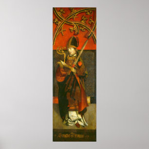 Saint Alcuin - Poster d'Art Allemand Tyrol
