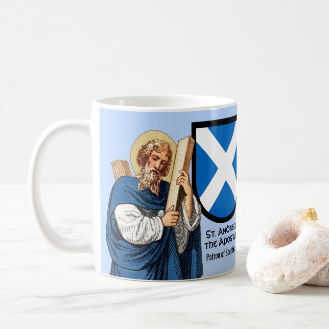 Saint André l'Apôtre (P 006) et son mug bouclier (Avec donut)