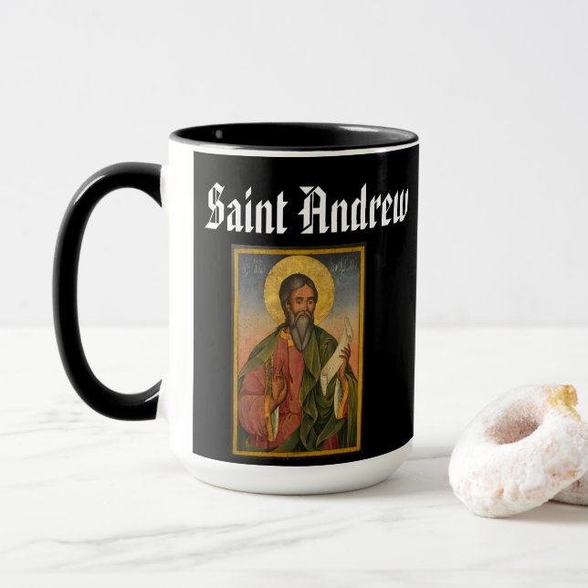 SAINT ANDREW Patron de la Mug écossaise (Avec donut)