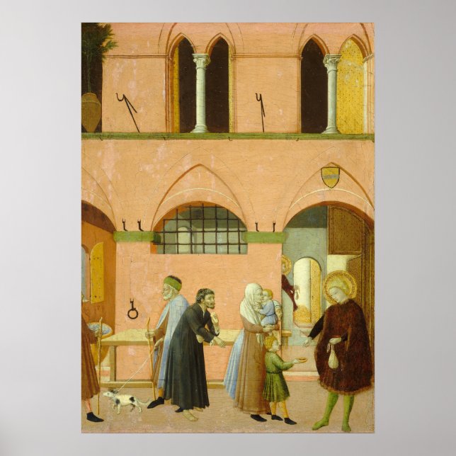 Saint Anthony - Poster d'art raffiné Sano di Pietr (Devant)