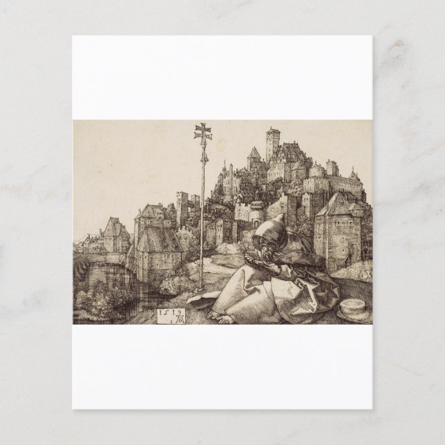 Saint Antoine lisant par Albrecht Dürer (Devant)