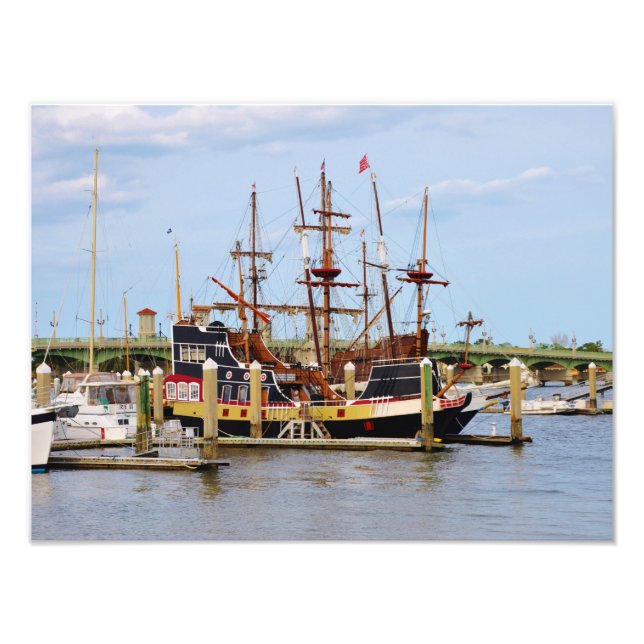 Saint Augustine Florida Pirate Photo Imprimer (Devant)