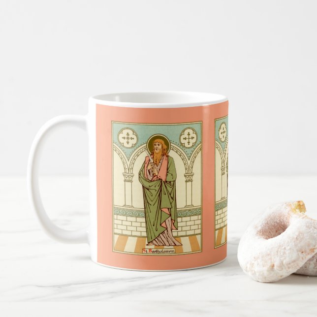 Saint Bartholomée l'Apôtre (RLS 03) Café Mug 3 (Avec donut)