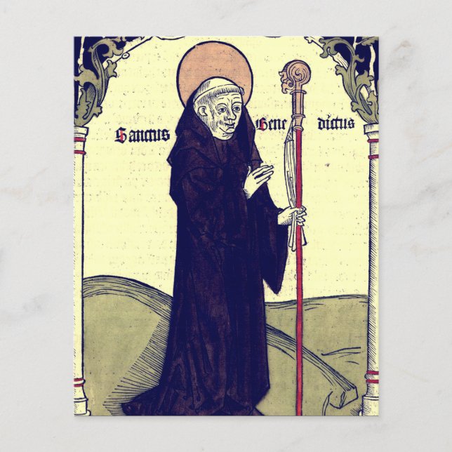 Saint Benoît de Nursie Patron de l'Europe Catholiq (Devant)