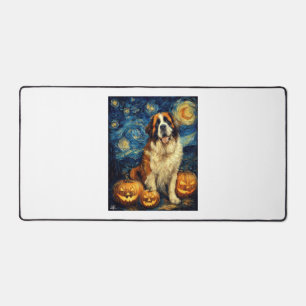 Saint Bernard Chien Mignon Halloween Jack O Lanter