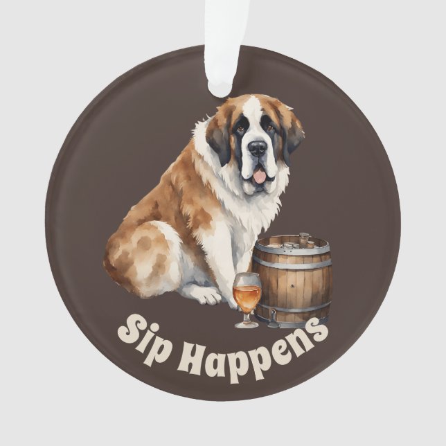 Saint Bernard Chien Sip Happen (devant)
