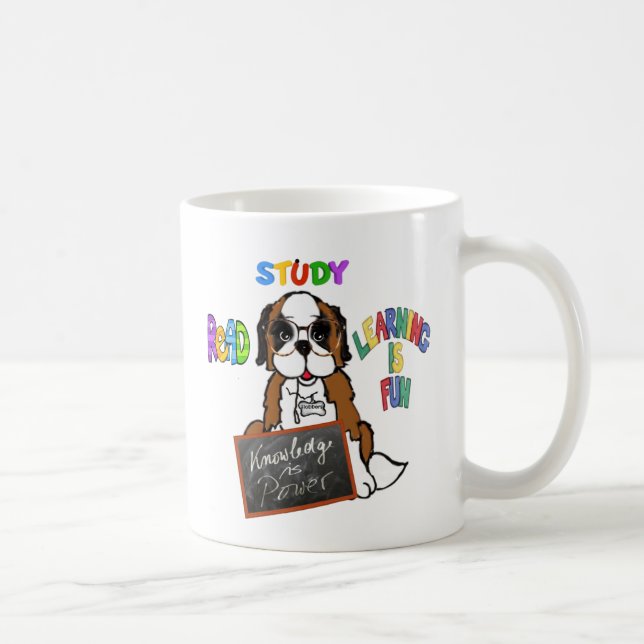Saint Bernard Mug - Mug approuvé pour les lobes (Droite)