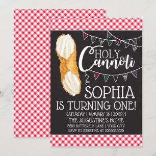 Saint Cannoli  Invitation d'anniversaire