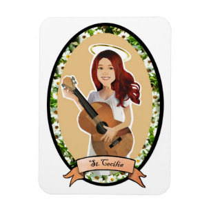 Saint Cecilia Patron Saint de la Musique Magnet
