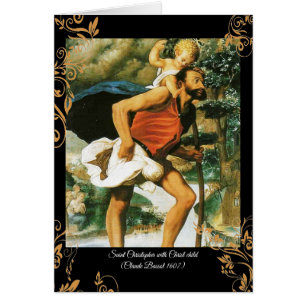 Saint Christopher avec le Christ enfant