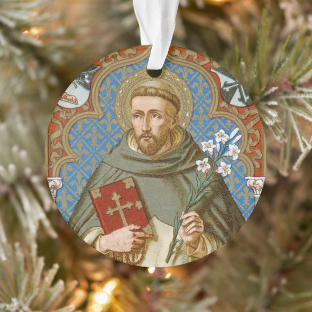 Saint Dominique de Guzman (BK 011) Acrylique circu (Arbre)