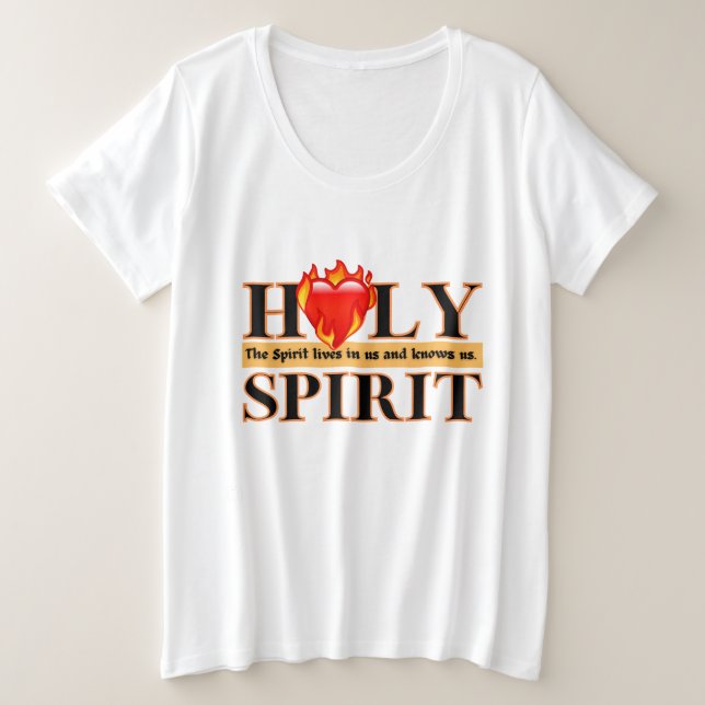 Saint-Esprit de Dieu T-shirt féminin plus-taille (Design devant)