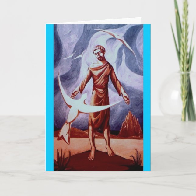 Saint Francis de carte de voeux d'Assisi (Devant)