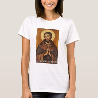 Saint François d'Assise T-shirt catholique pour fe