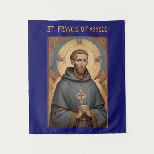 Saint François d'Assise Tapisserie catholique (Devant)