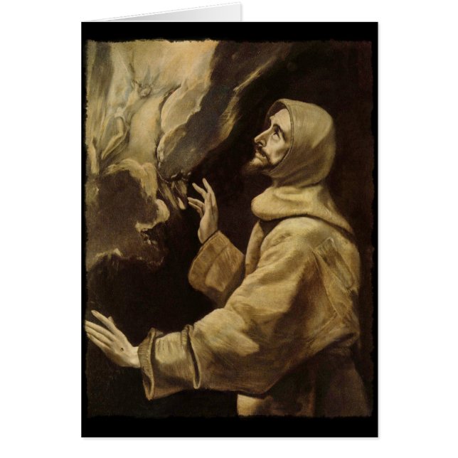 Saint François regarde vers le ciel (Devant)