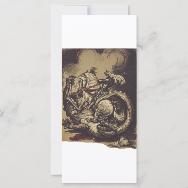 Saint George assassiner le dragon (Devant)