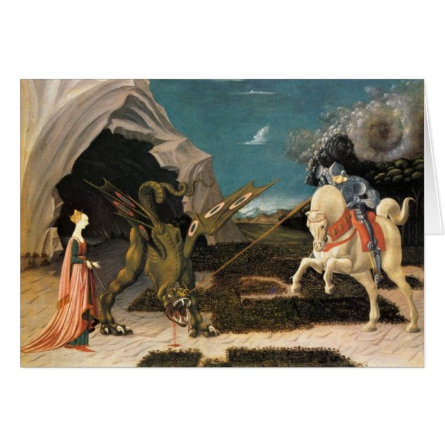 Saint George, Dragon et Princesse (Devant horizontal)