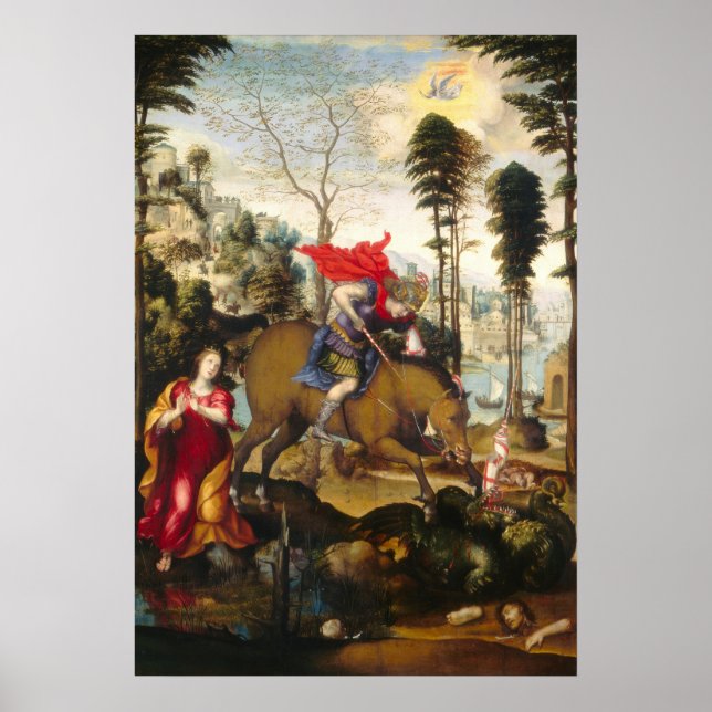 Saint George & le Dragon - Poster d'art Sodoma (Devant)