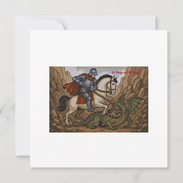 Saint George tue le Dragon - bataille Lumeçon (Devant)