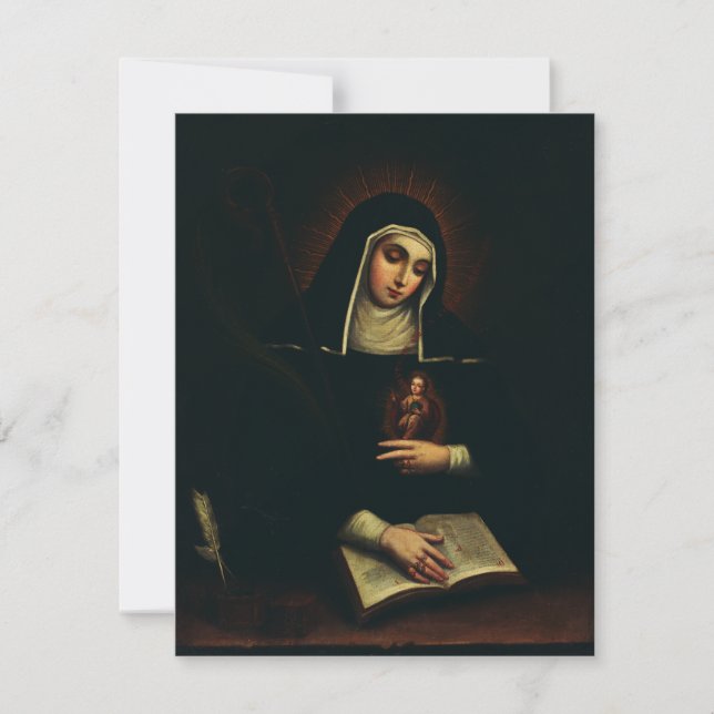 Saint Gertrude la grande bénédictine allemande (Devant)