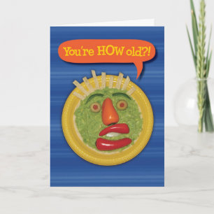 Saint Guacamole ! Funny Guacamole Visage Carte Ann