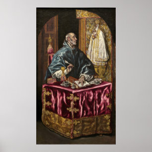 Saint Ildefonso - El Greco, affiche d'art grec