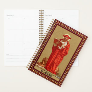 Saint Jérôme, cardinal avec Lion (P 004)
