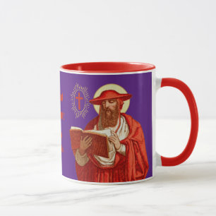 Saint Jérôme comme cardinal avec livre (P 004) Mug