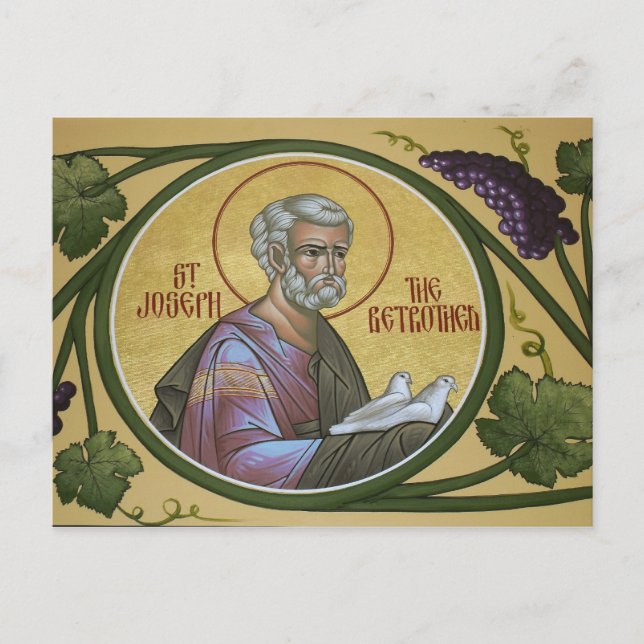 Saint-Joseph, la carte de prière des fiancés (Devant)