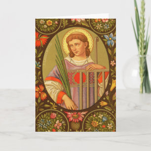 Saint Laurent de Rome (PM 04)  Carte de vœux vierg