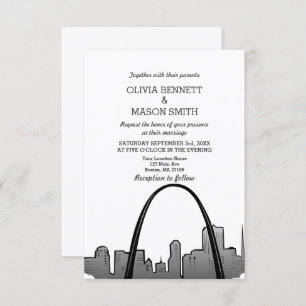 Saint-Louis Faire-part de mariage Missouri Saint-L