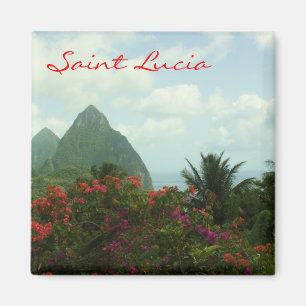 Saint Lucia Pitons Magnet
