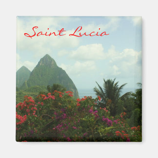 Saint Lucia Pitons Magnet