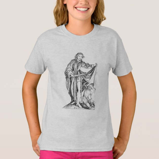 Saint Martin avec un T-shirt mendiant (Devant)