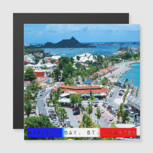 Saint-Martin - Carte magnétique de la baie Marigot