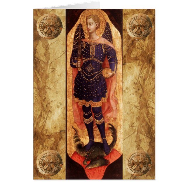 SAINT MICHAEL ARCHANGEL AVEC PRIÈRE DRAGON (Devant)