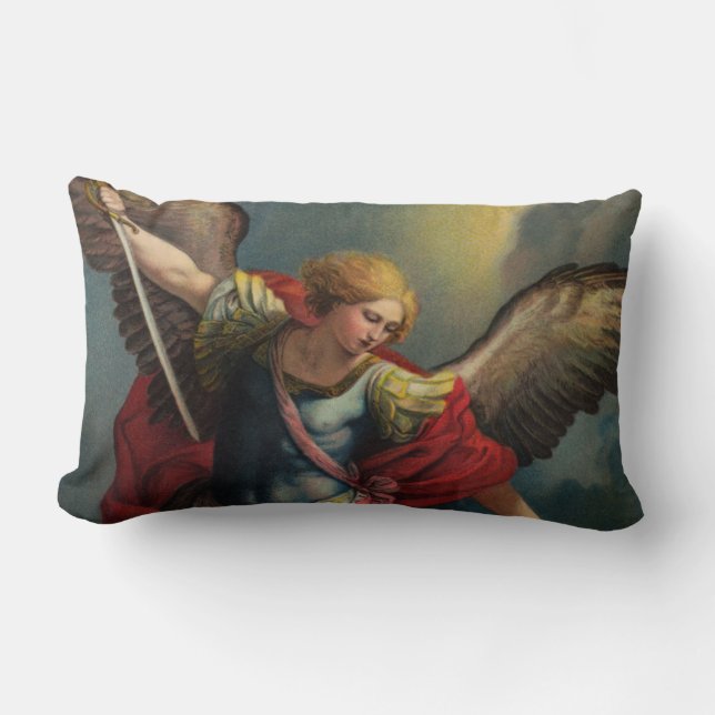 Saint Michael l'Archange Lumbar Coussin (Recto)