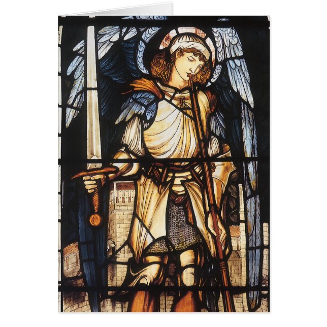 Saint Michael par Sir Edward Coley Burne-Jones (Devant)