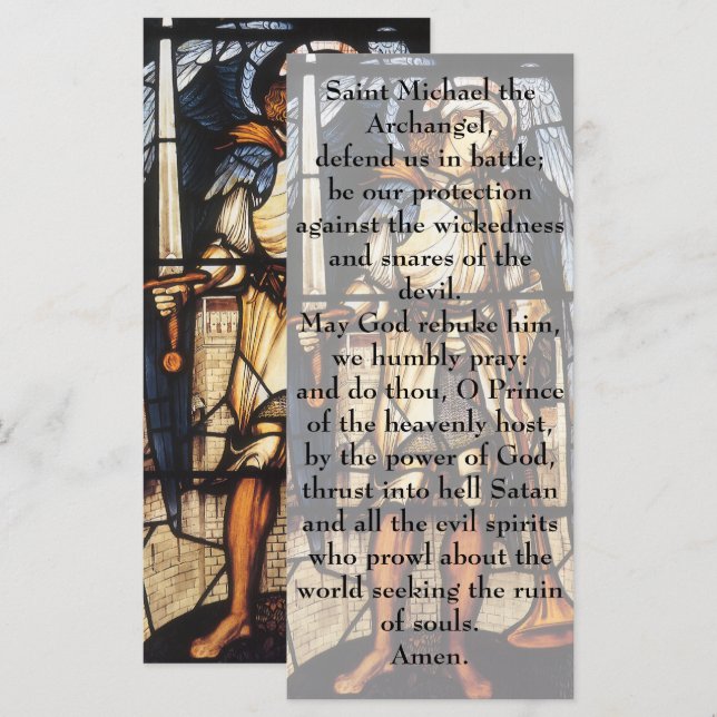 Saint Michael par Sir Edward Coley Burne-Jones (Devant / Derrière)