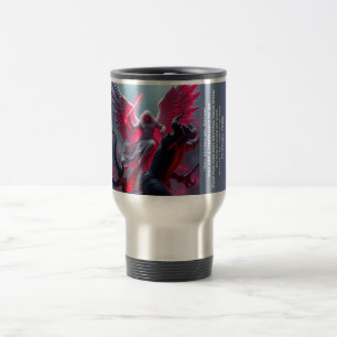 Saint Michel l'Archange envoie Satan Travel Mug