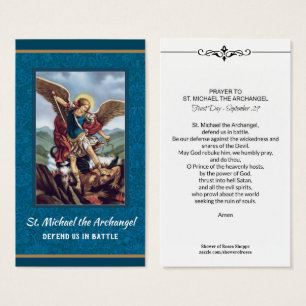Saint Michel l'Archange Prière Carte Sainte