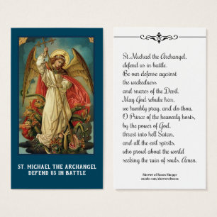 Saint Michel l'Archange Prière Carte Sainte