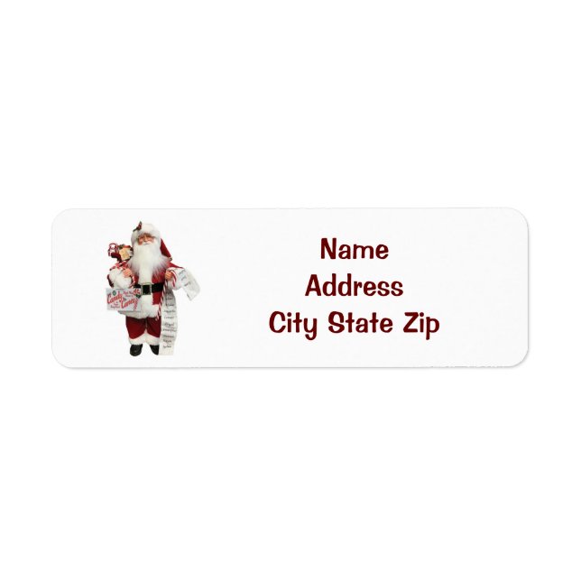 *SAINT NICOLAS ADORABLE* ÉTIQUETTES D'ADRESSE (Devant)