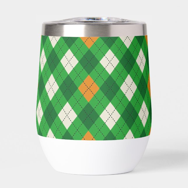Saint-Patrick d'argyle aux couleurs irlandaises (Avant)