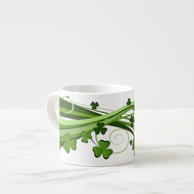 Saint Patrick's Clover Espresso Mug (Devant gauche)
